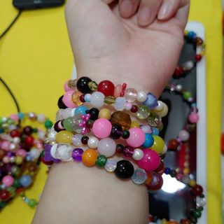 Vòng chuỗi mix đủ màu hot Chuỗi đeo tay đẹp đủ màu sắc