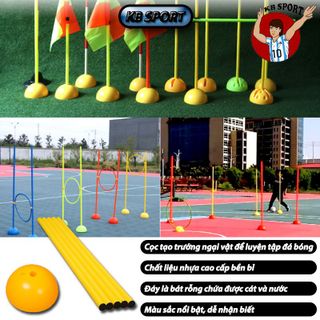 Coc tập kỹ thuật dẫn bóng, bộ Bát + Coc tập chiến thuật bóng đá, rào cản nhựa