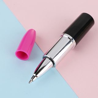 Bút mực xanh dương hình cây son thời trang