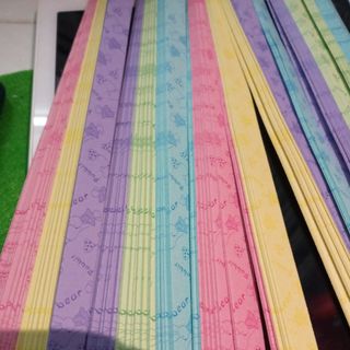 Giấy xếp sao nhiều hoa văn giấy xếp ngôi sao đẹp rẻ vpp