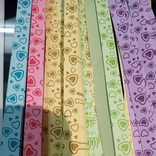 Giấy xếp sao nhiều hoa văn giấy xếp ngôi sao đẹp rẻ vpp