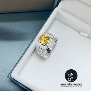 Nhẫn nam cao cấp đá vàng giá sỉ