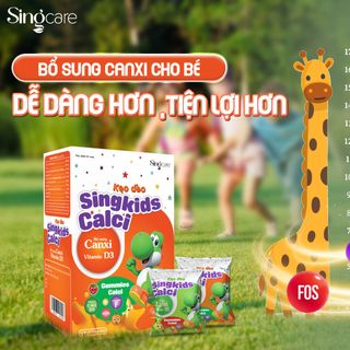 Kẹo dẻo SingKids Calci - Bổ sung Canxi và vitamin D3