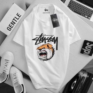 Áo thun cotton 4c nam, áo thun nam cao cấp, chất liệu cotton 4 chiều xịn. Logo in sang chảnh trẻ trung - size từ 55kg - 85kg