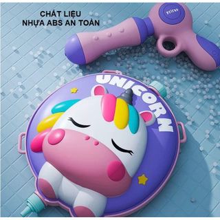 Đồ chơi balo súng nước cỡ lớn cho bé, đồ chơi ngoài trời, đi biển, hồ bơi dung tích lớn 1900ml