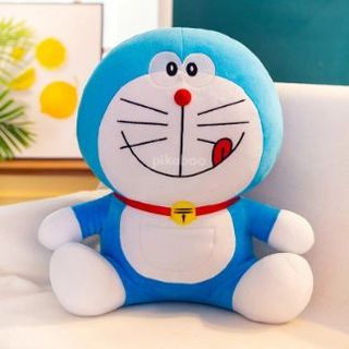 Gấu bông Doraemon vỏ nhung Hàn quốc cao cấp mềm mịn co dãn 4 chiều 60cm/90cm