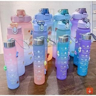 Set 3 Bình Nước Nhiều Màu Kèm Sticker
