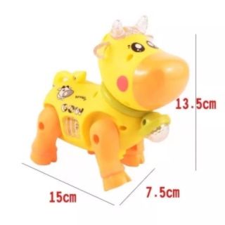 Đồ chơi trẻ em con bò chạy pin phát nhạc và có đèn led lấp lánh
