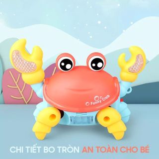 Đồ chơi trẻ em con cua chạy pin phát nhạc và có đèn led lấp lánh