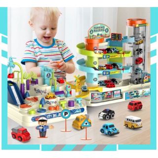 BẢN MỚI] ĐỒ CHƠI BÃI ĐỖ XE Ô TÔ THÀNH PHỐ 3 TẦNG CÓ NHẠC CÓ ĐÈN CHO BÉ SÁNG TẠO