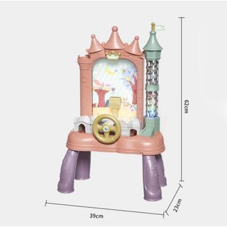 [Loại 1] Đồ chơi máy hứng bi bắt bóng hạt đậu trên lâu đài phát nhạc hấp dẫn tặng kèm bóng rèn luyện tay và não