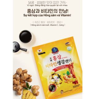 Kẹo Gừng Sâm Hàn Quốc Korean Red Ginseng Vitamin 300gr