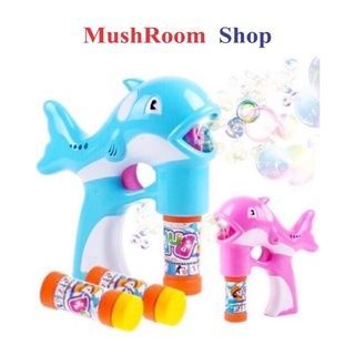 Đồ Chơi Súng Bắn Bong Bóng Hình Cá Heo Cho Bé