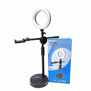 Đèn Live Light Holder kèm giá đỡ 360 loại đặt bàn tiện lợi cao 75cm hỗ trợ quay video - Rabbi VN