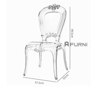 Ghế cafe trong suốt nhựa đúc nhập khẩu Ghost 2A-PC FURNI