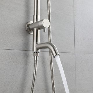 Sen cây tắm đứng kiểu lạnh, làm bằng thép không gỉ, nhãn hiệu Sebas, giá cạnh tranh