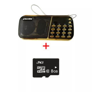 Máy MP3 Mini Caraven CR_ 836S, Pin Siêu Trâu - Bh 6 Tháng