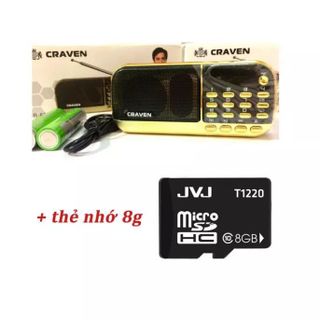 Máy MP3 Mini Caraven CR_ 836S, Pin Siêu Trâu - Bh 6 Tháng