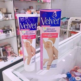 Kem Tẩy Lông Velvet dầu Oliu và hoa cúc cho da nhạy cảm nhập khẩu chính hãng Nga
