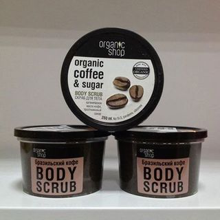 Tẩy tế bào chết toàn thân Organic Shop Coffee & Sugar Body Scrub, tẩy da chết cà phê nhập khẩu Nga giá sỉ