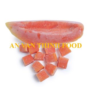 ĐU ĐỦ ĐÔNG LẠNH, ĐU ĐỦ ĐỎ ĐÔNG LẠNH, IQF RED PAPAYA, IQF PAPAYA, FROZEN RED PAPAYA, FROZEN PAPAYA - AN VAN THINH FOOD