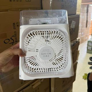 Quạt Điều Hòa Hơi Nước Mini - Quạt Phun Sương Tạo Ẩm Làm Mát Để Bàn Hẹn Giờ Thông Minh