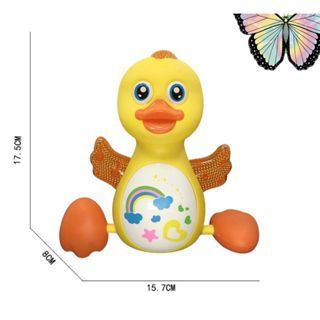 Đồ Chơi Chú Vịt Điện Tử lắc lư Có Đèn Và Nhạc di chuyển Dễ Thương Cho Bé