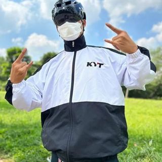 Áo khoác Phượt in KYT nam nữ chất vải dù gió 2 lớp