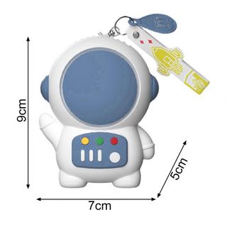 Quạt Cầm Tay Mini Hình Phi Hành Gia Có Dây đeo, Quạt Mini Có đế để Bàn Bỏ Túi Làm Móc Treo Chìa Khóa Nhỏ Gọn Xinh Sắn