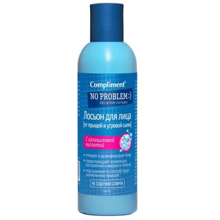 Toner Compliment No Problem Salicylic Acid, Nước hoa hồng làm sạch da kiềm dầu giảm - Nước cân bằng da