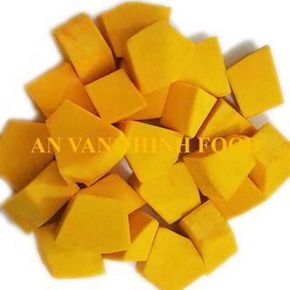 BÍ ĐỎ ĐÔNG LẠNH, BÍ ĐỎ CẮT LÁT, BÍ ĐỎ CẮT DICE ĐÔNG LẠNH, IQF PUMPKIN, FROZEN PUMPKIN CUT / DICE / CHUNK / PUREE ... TO EXPORT FROM AN VAN THINH FOOD COMPANY