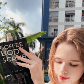 TẨY DA CHẾT CƠ THỂ CÀ PHÊ SỮA NON DITISKIN 250ML