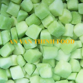 DƯA LƯỚI ĐÔNG LẠNH, IQF GOLD MELON, IQF GREEN MELON, FROZEN GOLD MELON DICE, FROZEN GREEN MELON DICE TO EXPORT FROM AN VAN THINH FOOD COMPANY