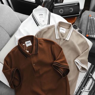 Áo thun polo nam, áo thun cổ bẻ nam cao cấp, chất 100% cotton tổ ong , co giãn 4c , bo dệt phối sọc tinh tế , dày đồng chất - size từ 50kg - 80kg