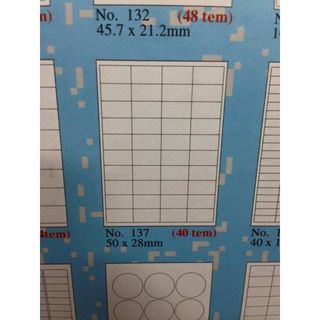 Decal số A4 mã 137
