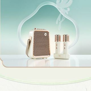 Bộ Loa Karaoke 2 Mic Bluetooth Songbird Chính Hãng Divoom, Công Suất Lớn 50W, Thời Gian Nghe Nhạc Lên Đến 6 Giờ