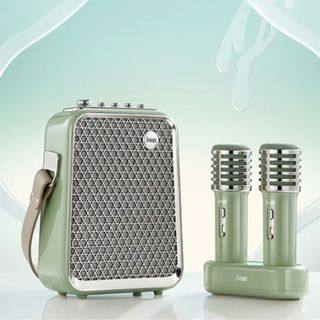 Bộ Loa Karaoke 2 Mic Bluetooth Songbird Chính Hãng Divoom, Công Suất Lớn 50W, Thời Gian Nghe Nhạc Lên Đến 6 Giờ