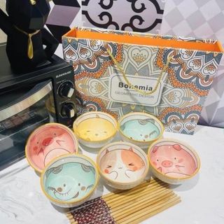 BỘ CHÉN ĐŨA SỨ TABLEWARE ( 6 BỘ ) 6 CHÉN 6 BÁT