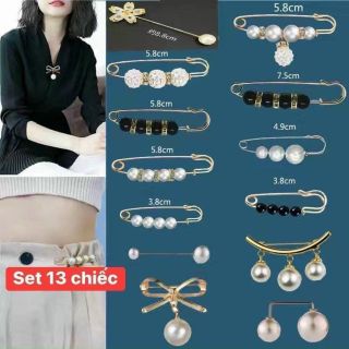 ￼Set 13 Ghim Cài Quần Áo Cao Cấp giá sỉ