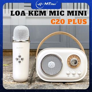 Loa Bluetooth Kèm Mic C20 Plus nhỏ gọn – 3 Trong 1 Bluetooth/Thẻ TF Karaoke giá sỉ