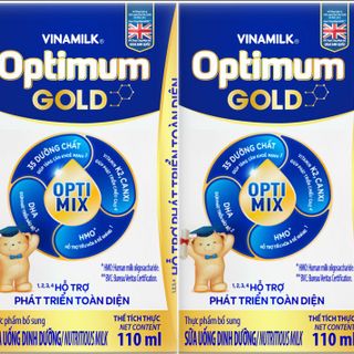 Sữa Optimum nhỏ 110ml (48 hộp/Thùng)