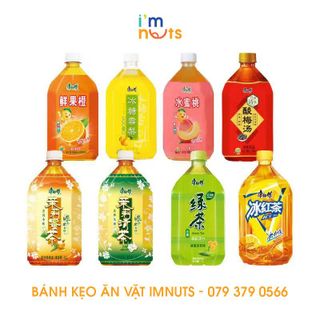 Nước ép trái cây Đài Loan Kangsifu chai 1000ml đủ vị nước lê, trà chanh, trà đào, trà xanh hoa nhài, trài nhài mật ong giá sỉ