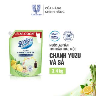 Nước lau sàn Sunlight Sả chanh 3,4kg