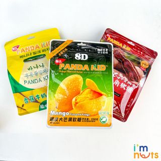 Kẹo dẻo xoài lột vỏ 8D Panda Kid túi 208g