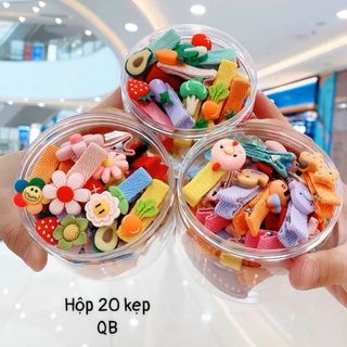 Hộp 20 kẹp tóc cho bé