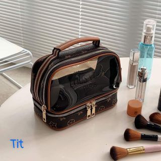 Túi đựng mỹ phẩm 2 tầng