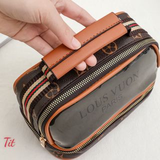 Túi đựng mỹ phẩm 2 tầng
