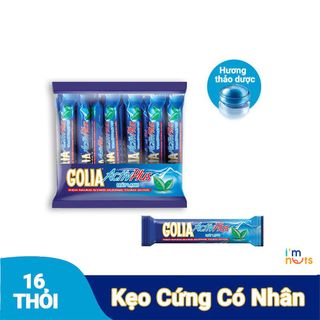 Kẹo Golia Activ Plus nhân Syro thảo dược và Golia Activ Plus nhân mật ong hương chanh lốc 16 thỏi