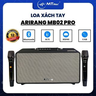 Loa Xách Tay Arirang MB2 PRO Cao Cấp, Bass 16.5cm, Pin 6800mAh Kèm 2 Micro Không Dây giá sỉ