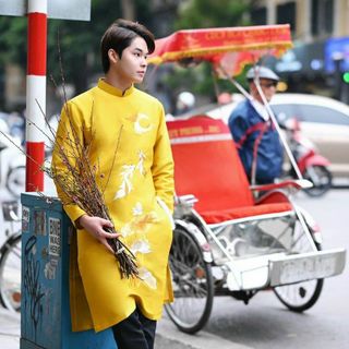 Sỉ buôn áo dài cách tân nam cao cấp giá tại xưởng sản xuất 40-95kg
